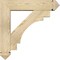 Ekena Millwork Merced Arts and Crafts Rough Sawn Bracket w/ Offset Brace, Douglas Fir, 6"W x 24"D x 24"H BKT0604X24X24MRC03RDF - alternate 3
